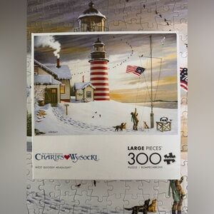 Buffalo Games Charles Wysocki "West Quoddy Headlight" 300 Piece Puzzle